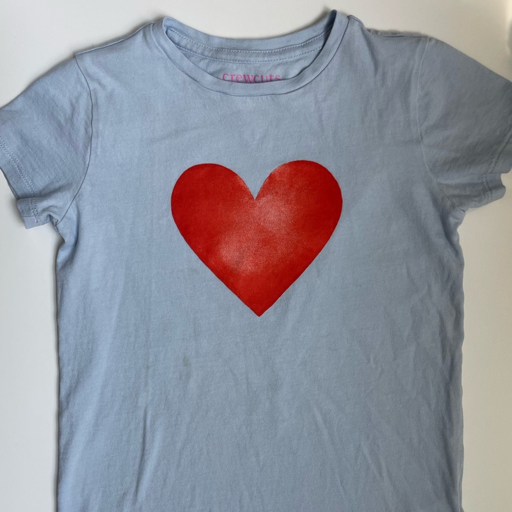 J. Crew Red Heart Girls T-shirt